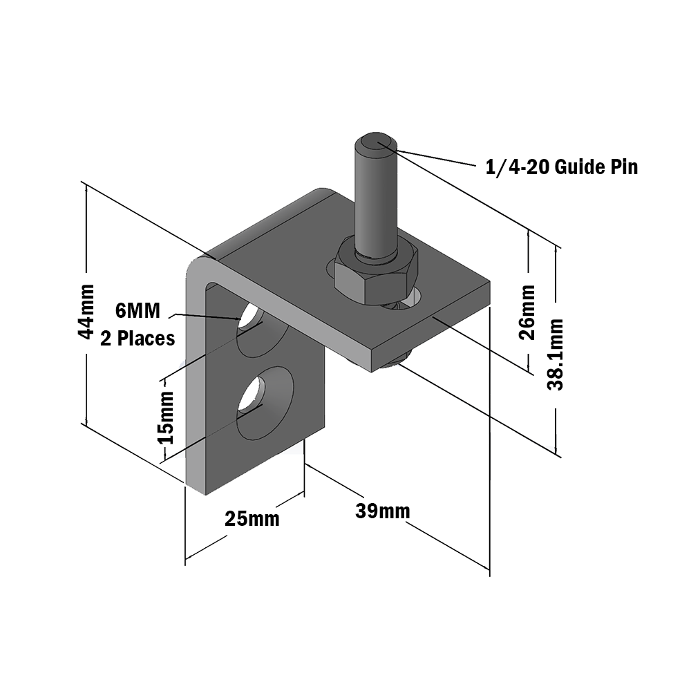 55-040-0 MODULAR SOLUTIONS SLIDING DOOR GUIDE